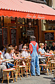 Frankreich, Paris, Saint Germain des Prés, Terrasse der Bar du Marche