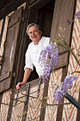 France, Landes, Magescq, Le Relais de la Poste, the chef Jean Cousseau