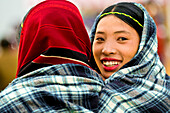Myanmar (Burma), Sagaing, Dorf Leshi, naga Frauen an dem Festival feiern neues Jahr naga nehmen