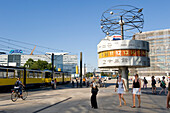 Germany, Berlin, Mitte district, Alexanderplatz, the Universal Clock