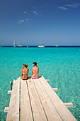 Spain, Balearic Islands, south of Ibiza island, Formentera island, Ses Illetes beach