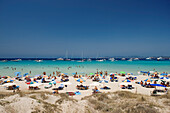 Spain, Balearic Islands, south of Ibiza island, Formentera island, Ses Illetes beach