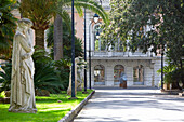 France, Alpes Maritimes, Menton, Palais Carnoles (Carnoles Palace), statue