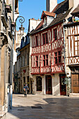 Frankreich, Côte d'Or, Dijon, Fachwerkhaus an der Ecke von Vauban und der Rue Amiral Roussin (Amiral Roussin Street) (Amiral Roussin Street)