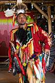 Canada, Ontario Province, Ottawa, Victoria Island, Aboriginal Experiences, Amerindian show, traditional dance