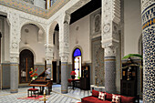 Morocco, Middle Atlas, Fez, Imperial City, Fez El Bali, medina listed as World Heritage by UNESCO, Riad Fes luxury hotel