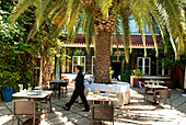 Portugal, Lissabon, Santos District, York House Hotel, Rua das Janelas Verdes 32, Restaurant im Innenhof