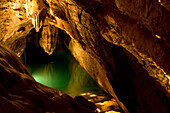 Frankreich, Gard, Trabuc Höhle, Mitternacht See