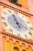 France, Alpes Maritimes, Roya Valley, Tende, collegial church, clock