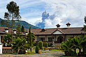 Ecuador, Tungurahua Province, Andes, Hacienda Leito, facing Tungurahua volcano, this former jesuit residence has become an hotel since 2001