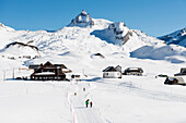 verschneite Winterlandschaft, Melchsee-Frutt, Kanton Obwalden, Schweiz