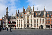 Provinciaal Hoff, Market Square, Bruges, UNESCO World Heritage Site, Belgium, Europe