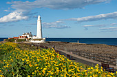 St. Mary's Lighthouse, Whitley Bay, Northumbria, England, United Kingdom, Europe
