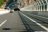 Dresden, A17, bridge to tunnel near Dölzschen, German Autobahn, motorway, freeway, speed, speed limit, traffic, infrastructure, Germany