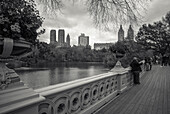 Die Gapstow Brücke im Central Park, Stadt New York, New York, USA