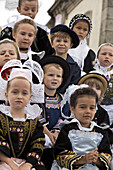 Traditional Bretonnais costume, The Festival des Filets bleus, Concarneau, Bretagne, France