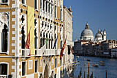 Palazzo Cavalli-Franchetti, the Grand Canal and Basilica di Santa Maria della Salute, Venice, Italy