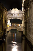 Bridge of Sighs at night, Venice, Italy