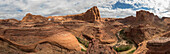 A panoramic view of the Escalante river canyon in Grand Staircase Escalante-National Monument, Utah.