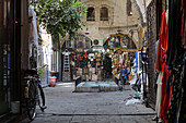 A local souk vendor waits for his next customer, Damascus, Syria, Middle East