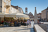 Main Square, Hvar, Hvar Island, Dalmatia, Croatia, Europe