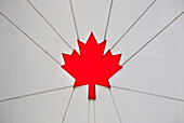 Logo on Canadian Olympic Museum, Montreal, Quebec, Canada