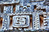 Stucco Frieze, Castillo, Xunantunich Mayan Ruins, near San Ignacio, Belize