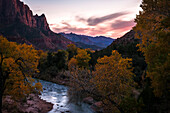 Zion National park in autumn, Utah, United States of America