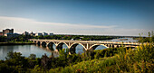 Bridge crossing the South Saskatchewan River, Saskatoon, Saskatchewan, Canada