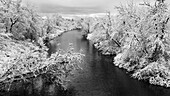 Winter wonderland landscape, Thunder Bay, Ontario, Canada