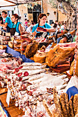 Wochenmarkt in Santanyi auf Mallorca, Balearen, Spanien