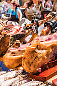 Wochenmarkt in Santanyi auf Mallorca, Balearen, Spanien