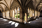 The cloister in the Franciscan cloister, Bolzano, South Tyrol, Italy