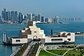 Doha Museum of Islamic Art in harbor, Doha, Qatar