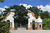 Eingang zum Tierpark Hagenbeck, Stellingen, Hansestadt Hamburg, Norddeutschland, Deutschland, Europa