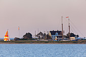 Island Lotseninsel by the Schlei, near Maasholm, Baltic Sea, Schleswig-Holstein, Northern Germany, Germany, Europe