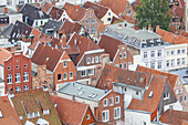Häuser in der Altstadt, Hansestadt Lübeck, Schleswig-Holstein, Norddeutschland, Deutschland, Europa