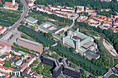 Deutsches Museum und Isar, München, Bayern, Deutschland