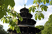 Chinesischer Turm, Chinese tower in the English Garden, Englischer Garten, Munich, Bavaria, Germany