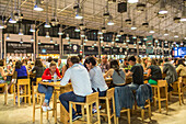 Time Out Market, Food court, food hall in Mercado de Ribeira, Lisbon, Portugal