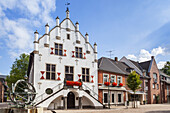 Historisches Rathaus in der Altstadt von Anholt, Nordrhein-Westfalen, Deutschland, Europa