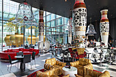 Stage Lobby Bar & Lounge im Kameha Grand Designhotel in Bonn, Mittelrheintal, Nordrhein-Westfalen, Deutschland, Europa