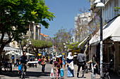 Shopping on Nahalat Binyamin, Tel-Aviv, Israel