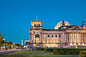 Abendstimmung, Reichstag, Mitte, Berlin, Deutschland