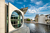 River Spree, Marie-Elisabeth-Lueders-Haus and Reichstag, Government Quarters, Berlin, Germany
