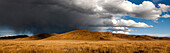 Stormy sky over rangelands on the edge of the Tibetan Plateau in Sichuan Province, China, Asia