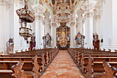 St. Peter-Paul-Kirche, Steinhausen, Oberschwaben-Barock-Route, Oberschwaben, Baden-Württemberg, Deutschland, Europa