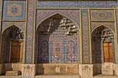 Late 19th century tiling at Nasir-al Molk Mosque, Shiraz, Iran, Middle East