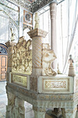 Ivan-e Takht-e Marmar (Marble Throne Verandah), Golestan Palace, UNESCO World Heritage Site, Tehran, Iran, Middle East
