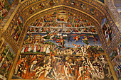 Wandmalerei, Vank (Armenier) Kathedrale, Isfahan, Iran, Mittlerer Osten